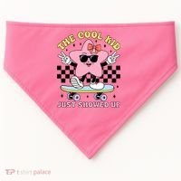 The Cool Kid Just Showed Up Girly Back To School USA-Made Doggie Bandana thumb 0