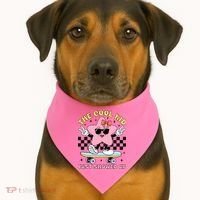 The Cool Kid Just Showed Up Girly Back To School USA-Made Doggie Bandana thumb 1