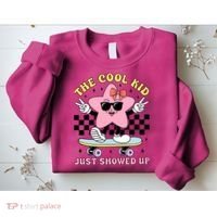 The Cool Kid Just Showed Up Girly Back To School Sweatshirt thumb 2