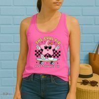 The Cool Kid Just Showed Up Girly Back To School Women's Tank Top thumb 2