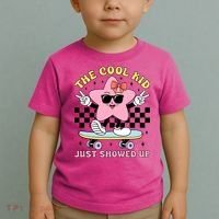 The Cool Kid Just Showed Up Girly Back To School Toddler T-Shirt thumb 2
