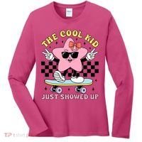The Cool Kid Just Showed Up Girly Back To School Women's Long Sleeve Shirt thumb 0