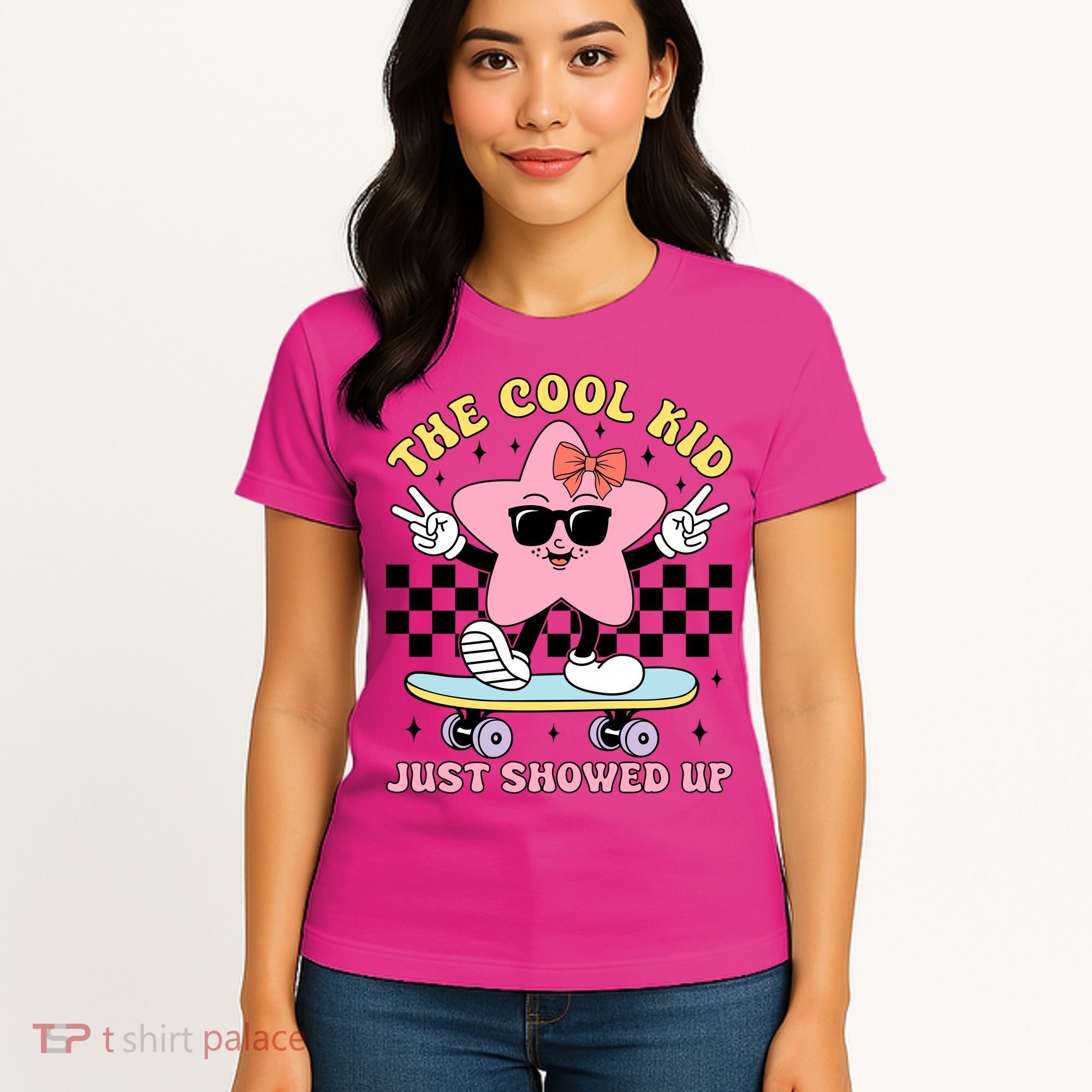 The Cool Kid Just Showed Up Girly Back To School Women's T-Shirt