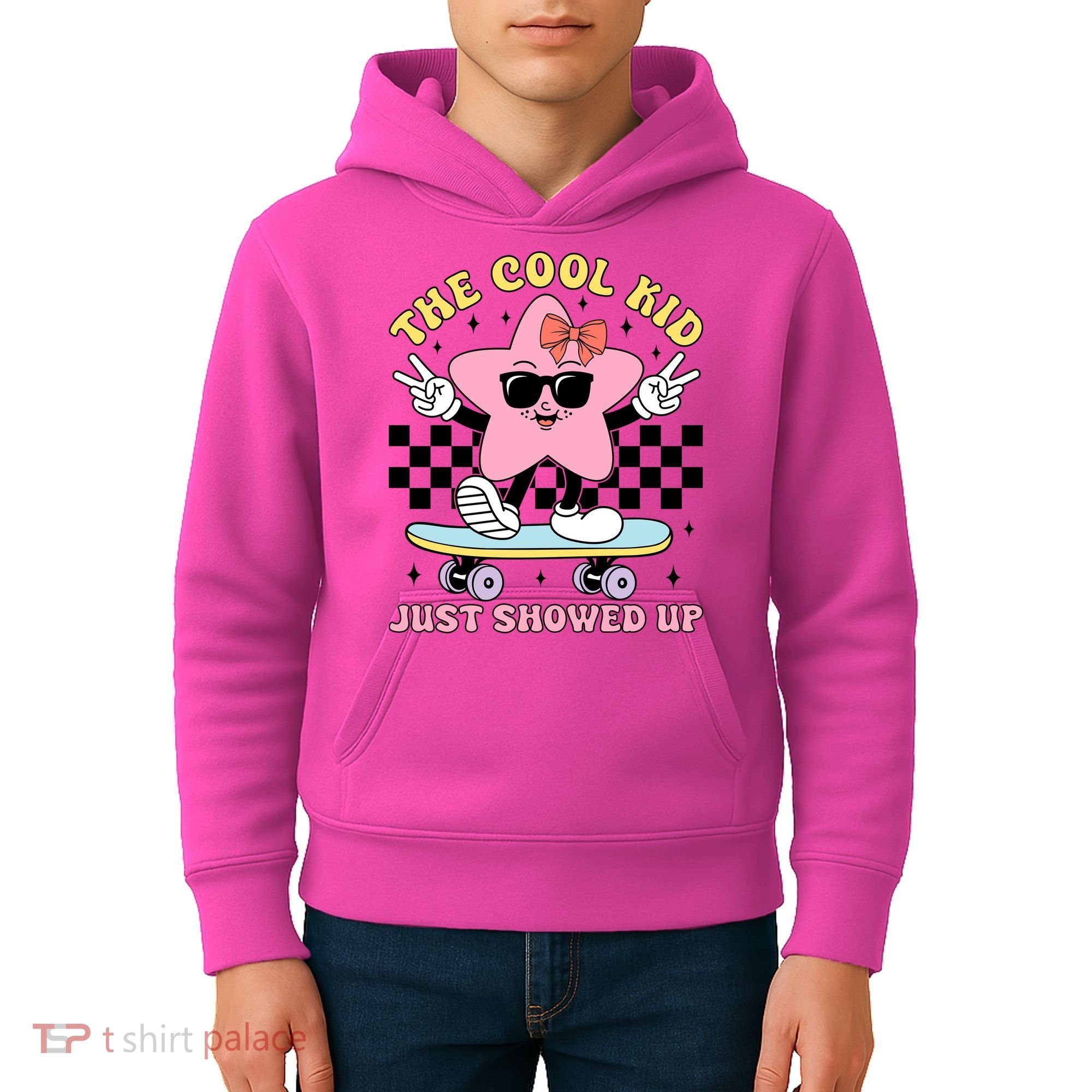The Cool Kid Just Showed Up Girly Back To School Kids Hoodie