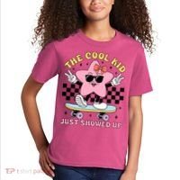 The Cool Kid Just Showed Up Girly Back To School Kids T-Shirt thumb 2