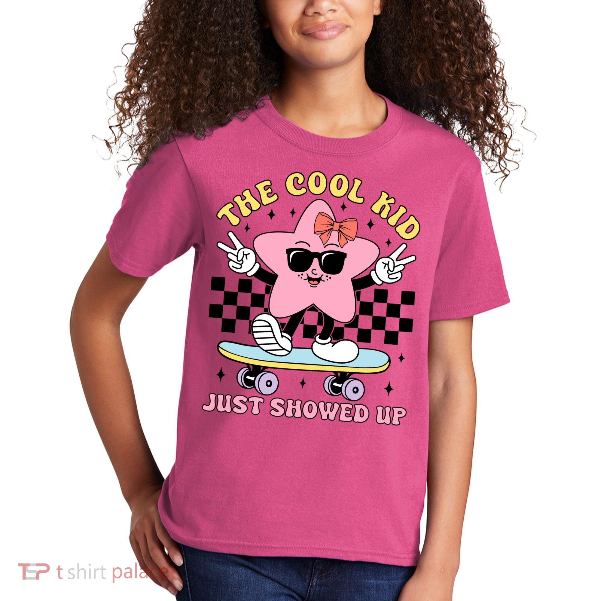 The Cool Kid Just Showed Up Girly Back To School Kids T-Shirt