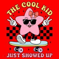 The Cool Kid Just Showed Up Girly Back To School Santa Hat thumb 1