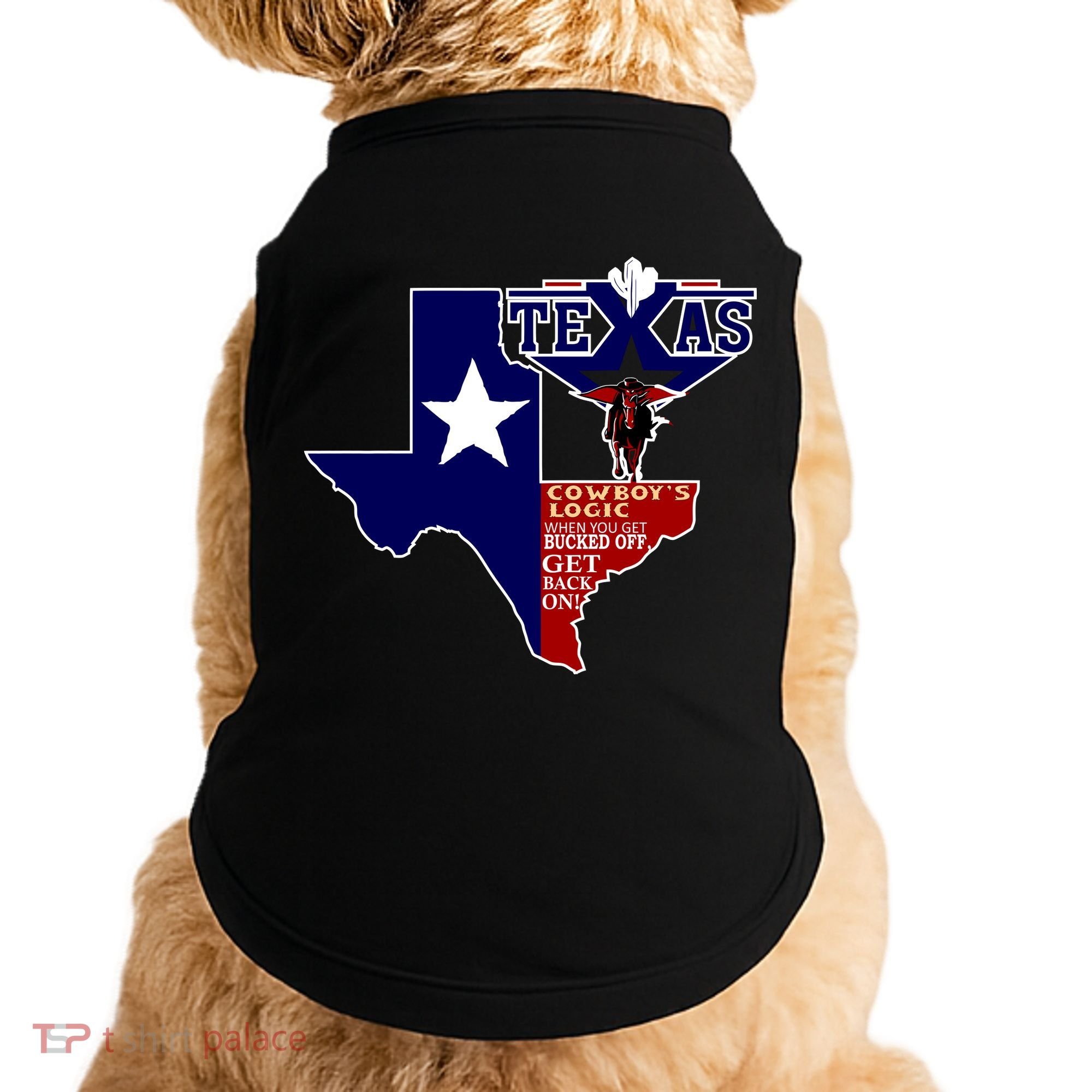 Texas Cowboy Logic Doggie Tank