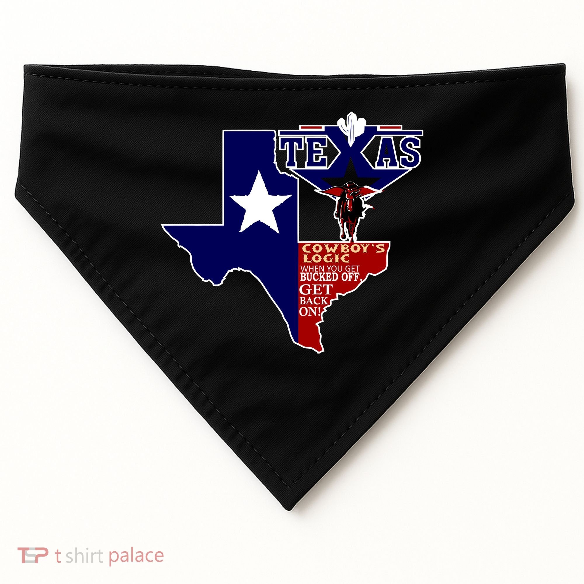 Texas Cowboy Logic USA-Made Doggie Bandana