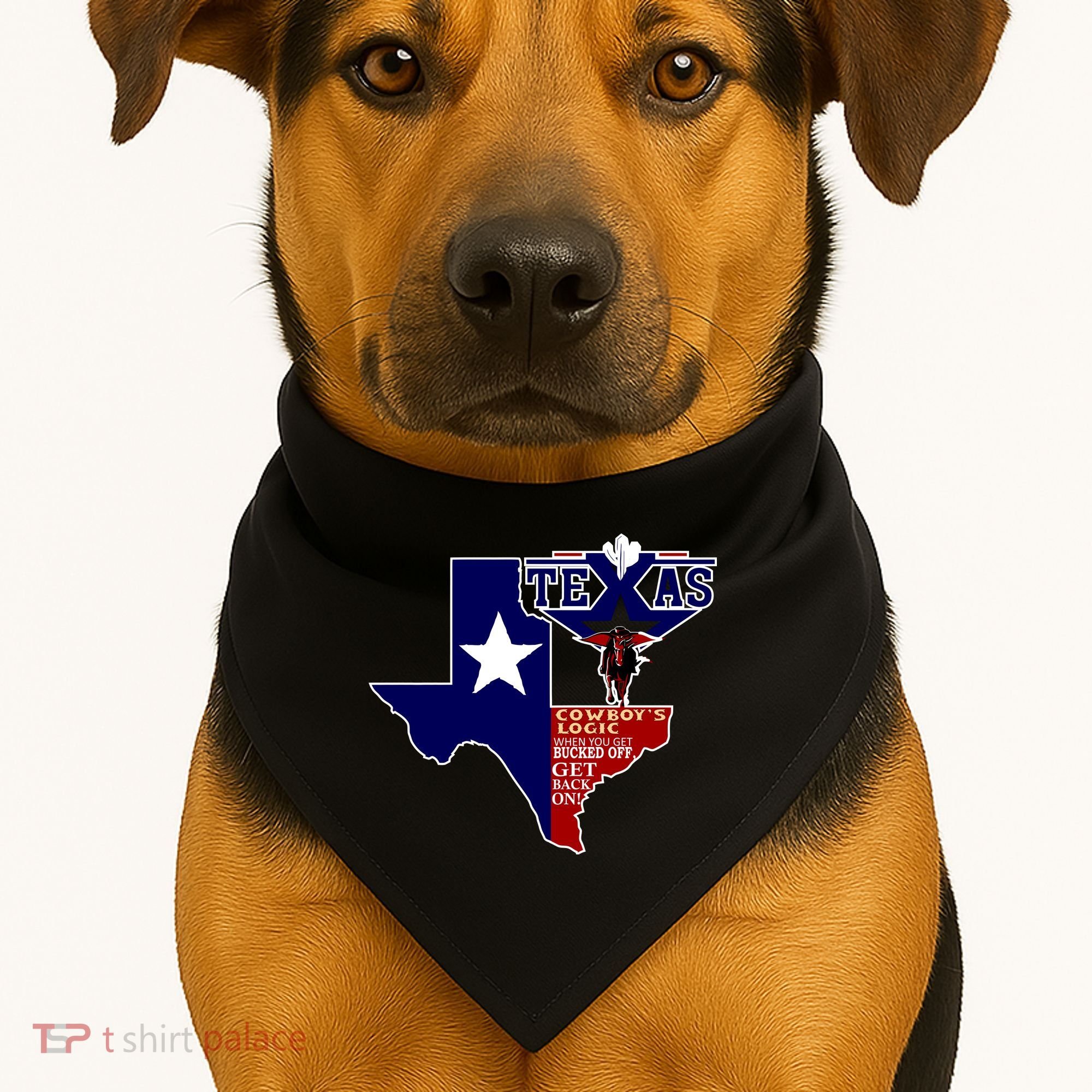 Texas Cowboy Logic USA-Made Doggie Bandana