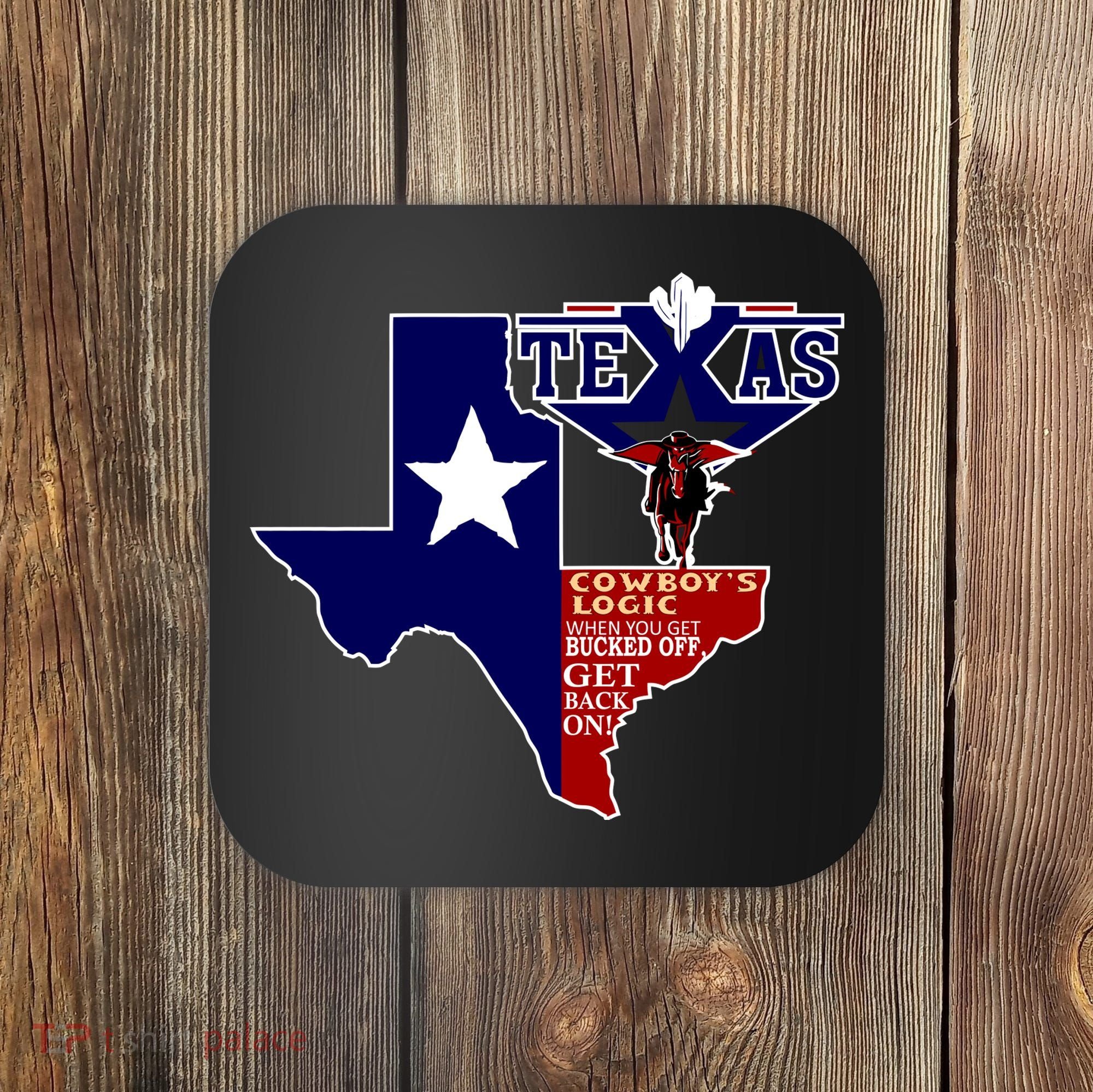 Texas Cowboy Logic Coaster