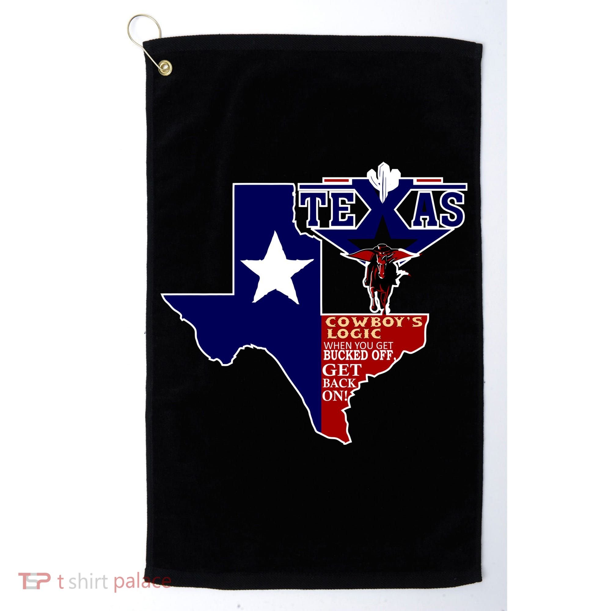 Texas Cowboy Logic Golf Towel
