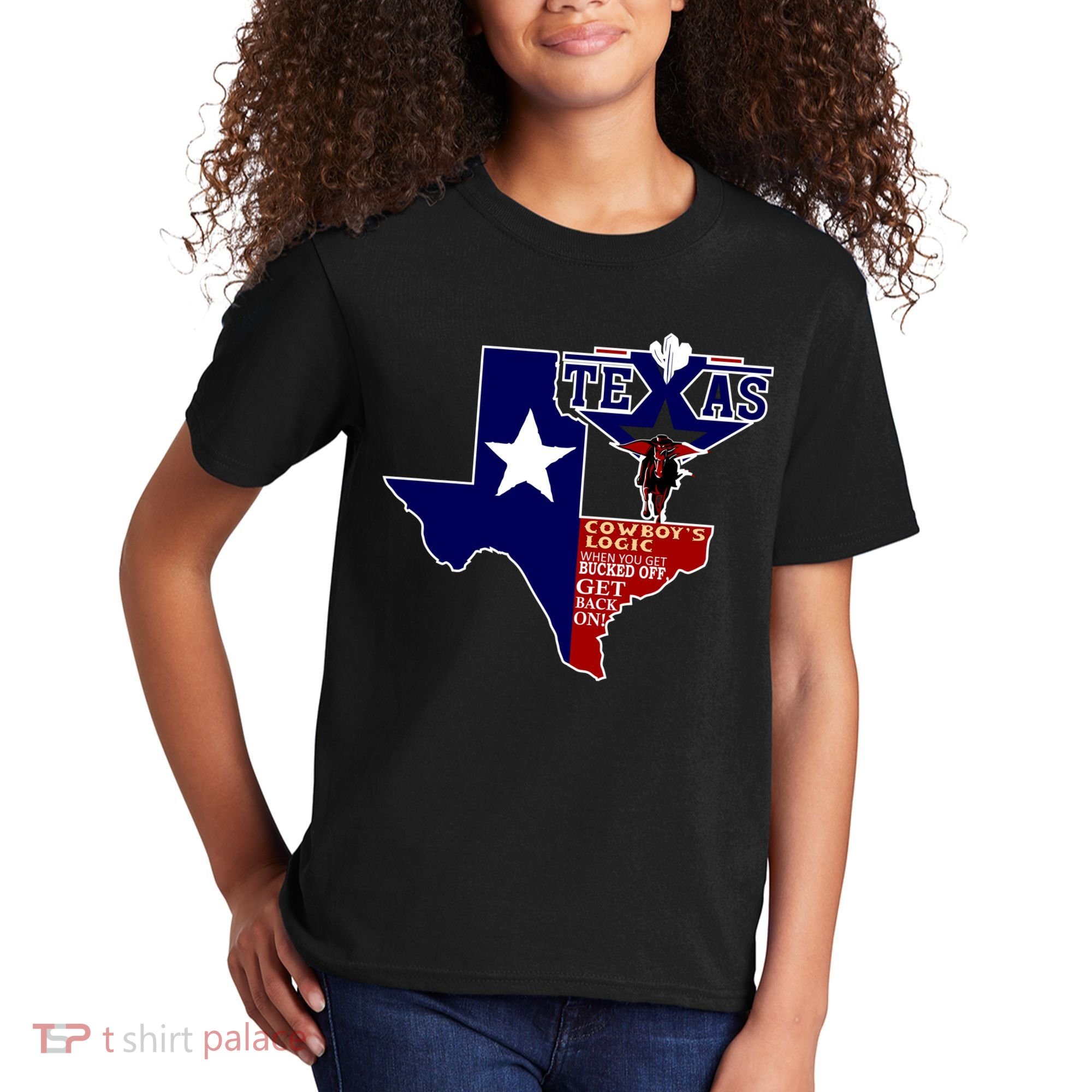 Texas Cowboy Logic Kids T-Shirt