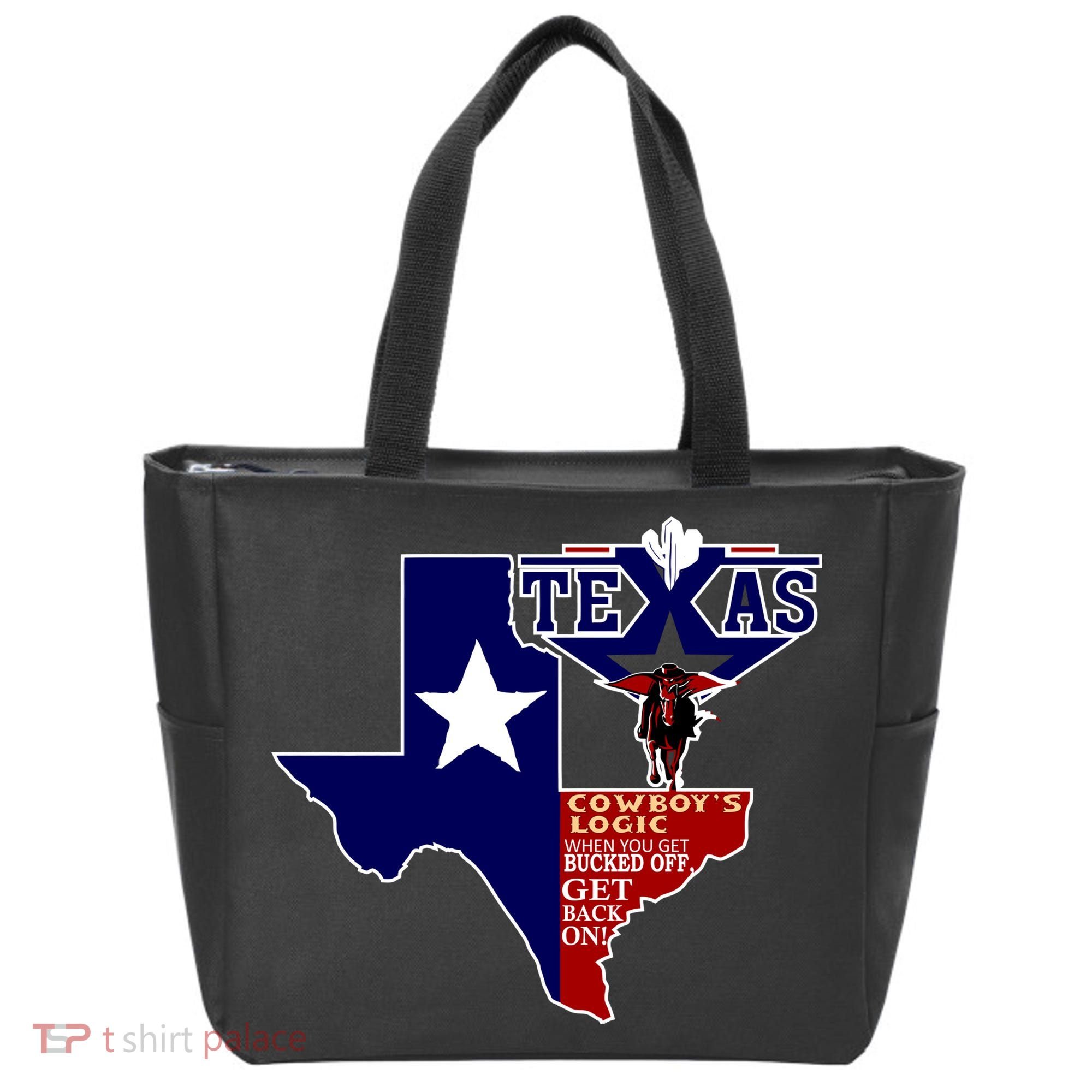Texas Cowboy Logic Tote Bag