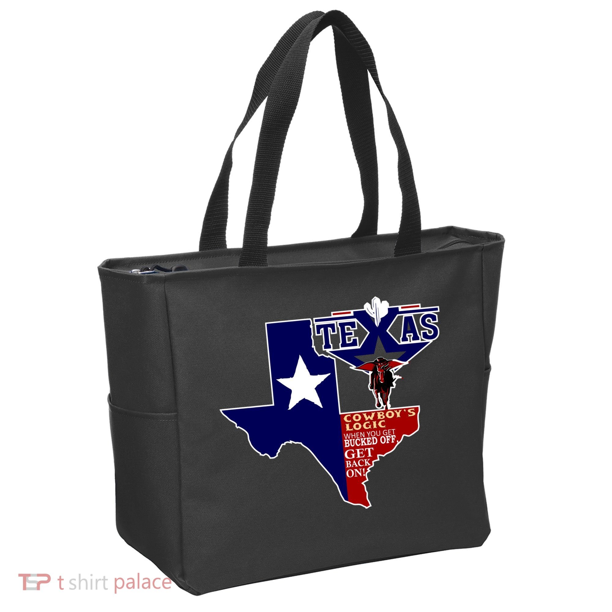 Texas Cowboy Logic Tote Bag