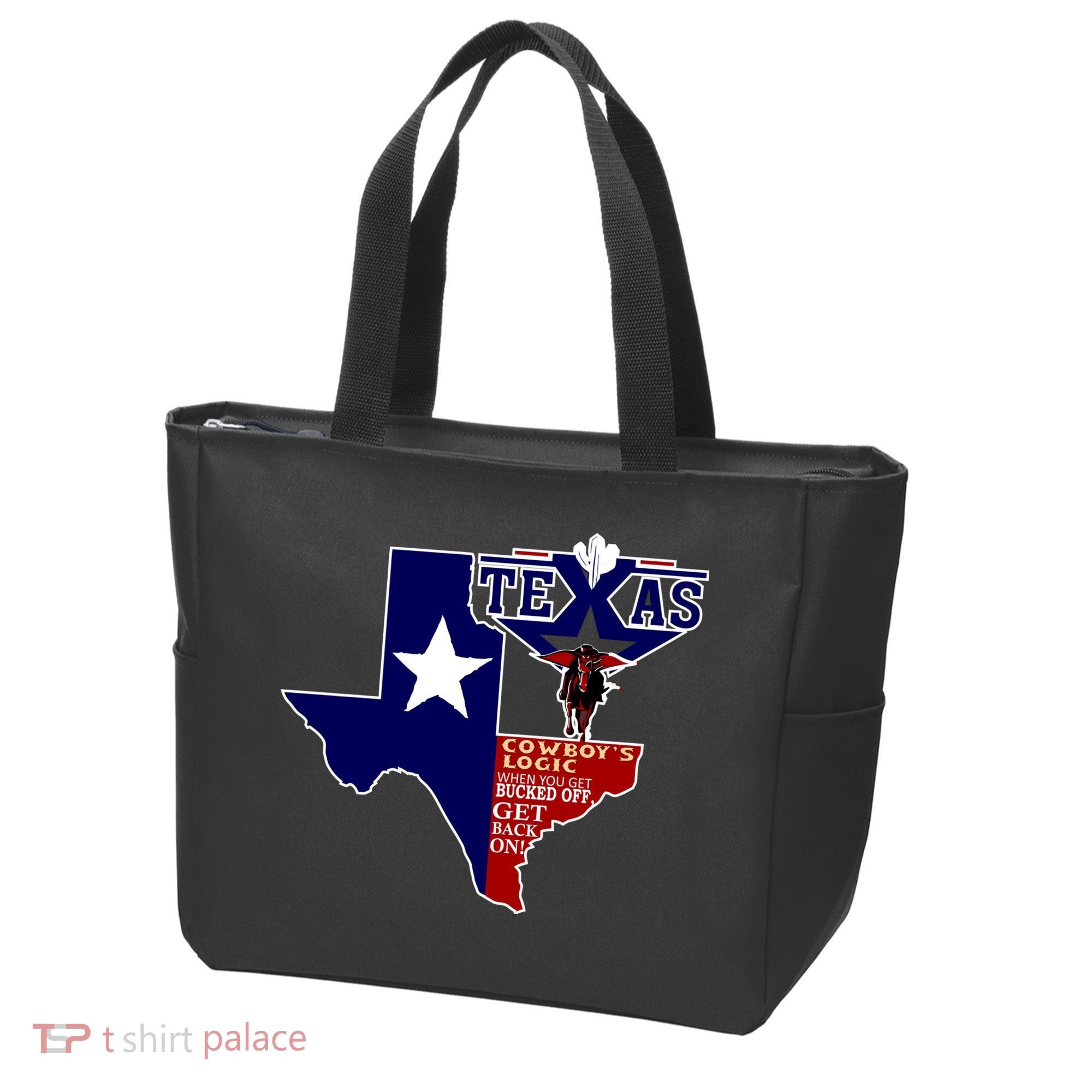 Texas Cowboy Logic Tote Bag