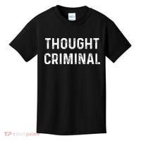 Thought Criminal Libertarian Ancap Conservative Liberty Kids T-Shirt thumb 0