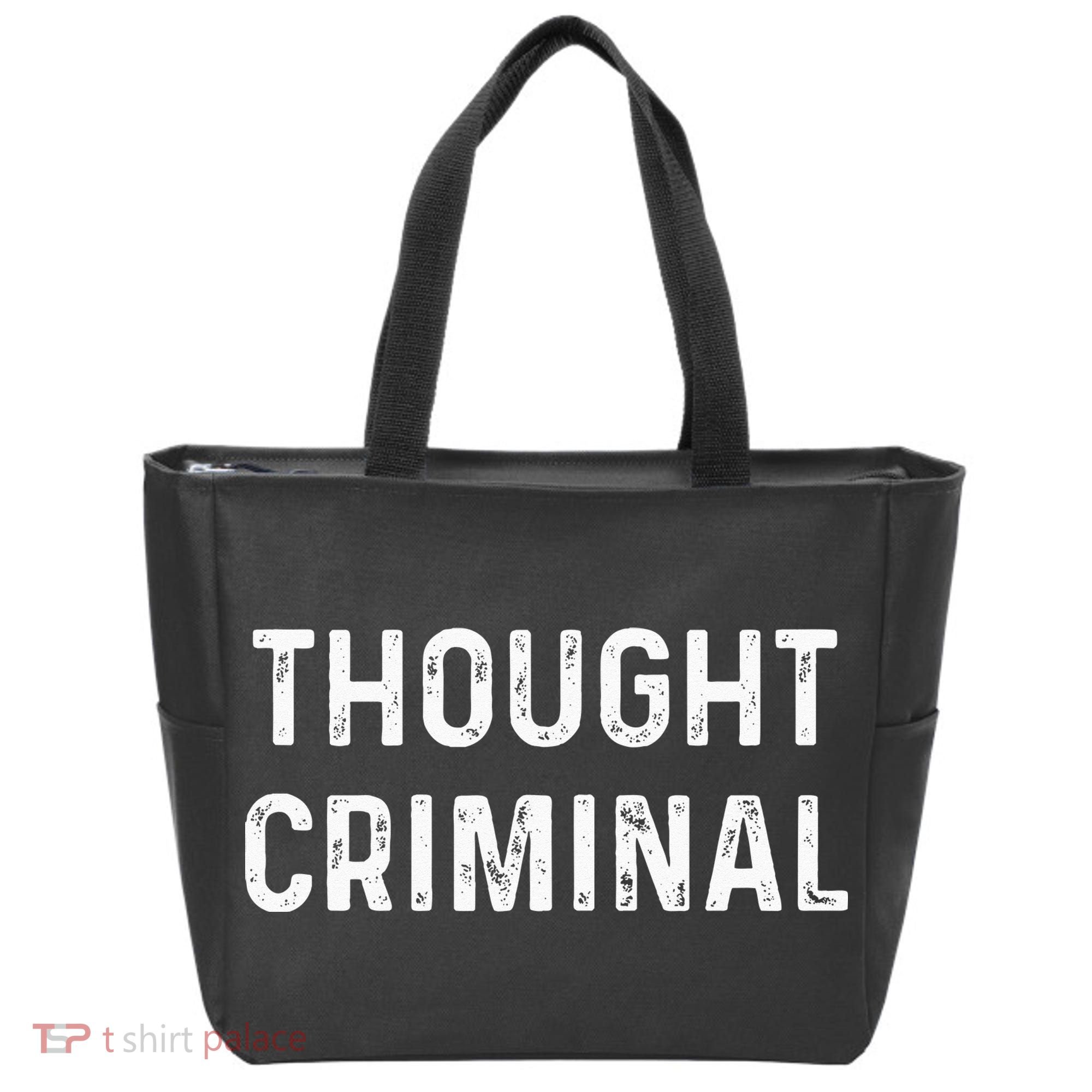 Thought Criminal Libertarian Ancap Conservative Liberty Tote Bag