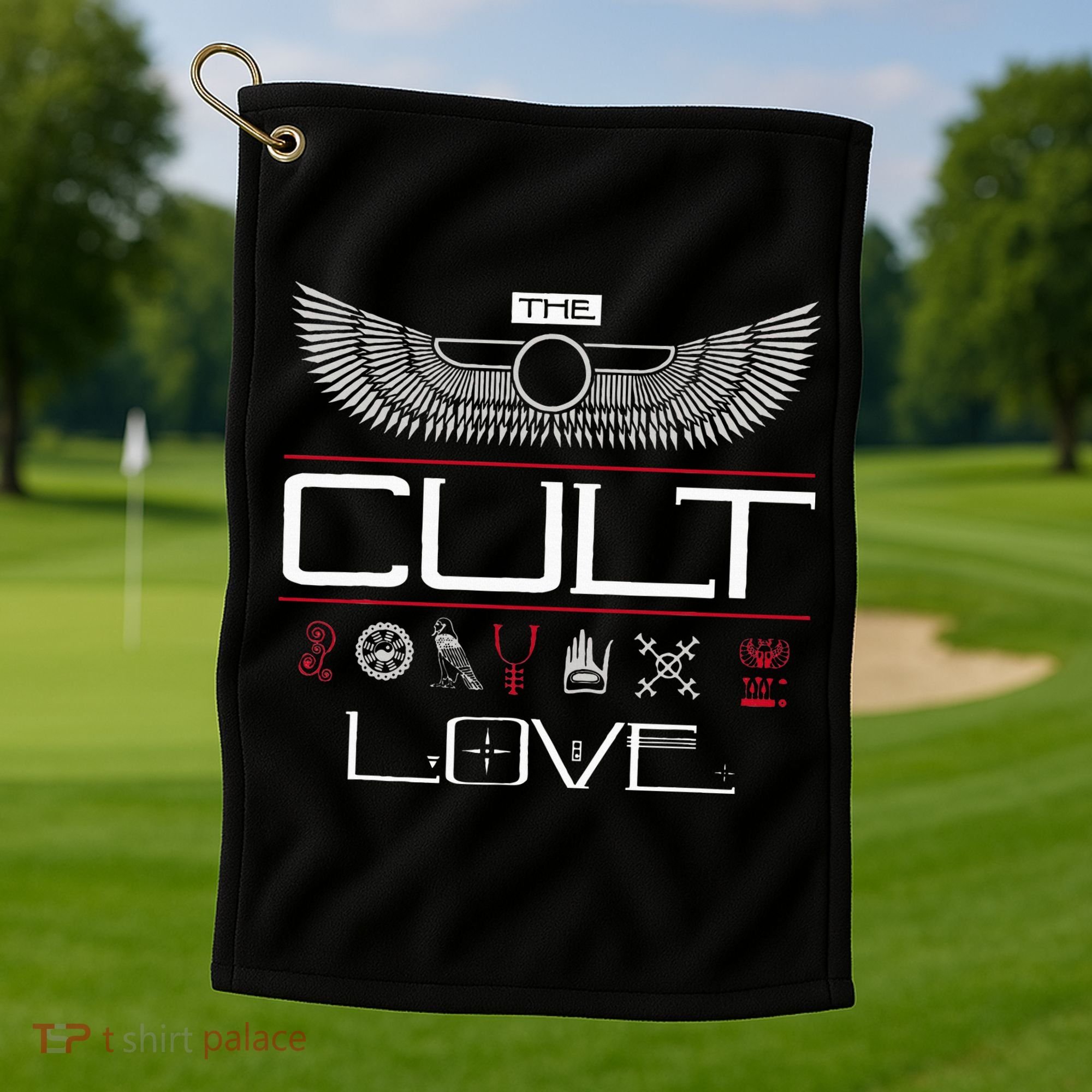 The Cult Love Symbols Golf Towel