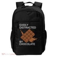 Tasty Chocolate Lover Distracted By Chocolate Cute Gift Backpack thumb 0