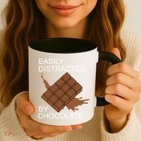 Tasty Chocolate Lover Distracted By Chocolate Cute Gift Coffee Mug thumb 3