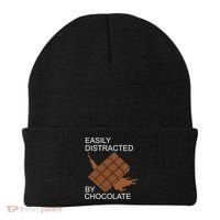 Tasty Chocolate Lover Distracted By Chocolate Cute Gift Beanie thumb 0