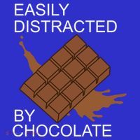 Tasty Chocolate Lover Distracted By Chocolate Cute Gift Coaster thumb 2