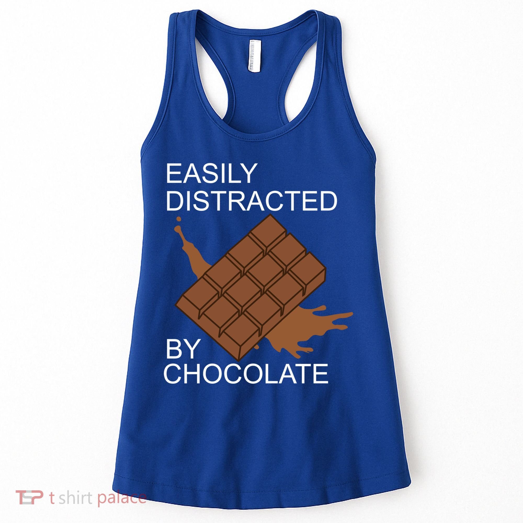 Tasty Chocolate Lover Distracted By Chocolate Cute Gift Women's Tank Top