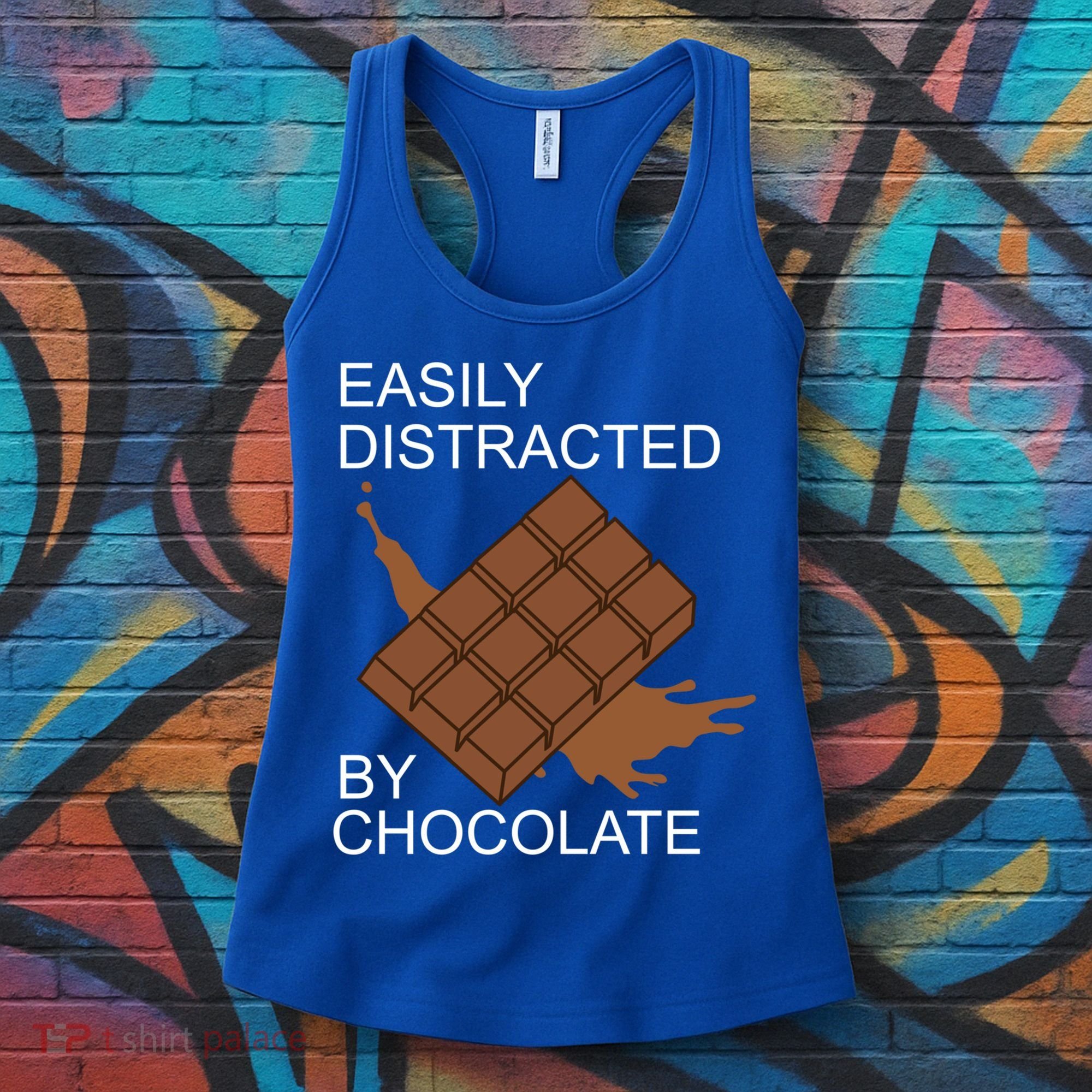 Tasty Chocolate Lover Distracted By Chocolate Cute Gift Women's Tank Top