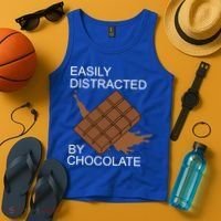 Tasty Chocolate Lover Distracted By Chocolate Cute Gift Tank Top thumb 4