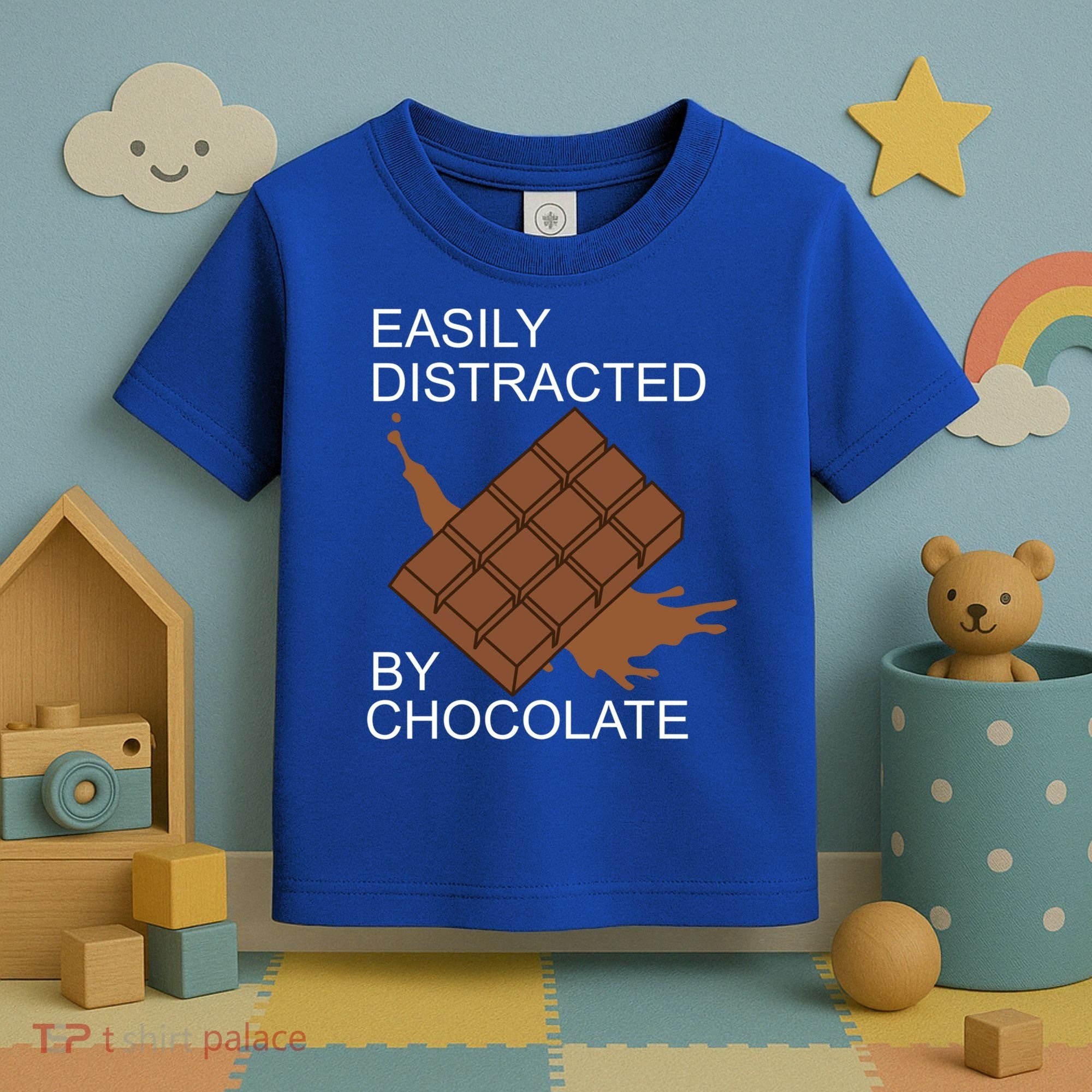 Tasty Chocolate Lover Distracted By Chocolate Cute Gift Toddler T-Shirt