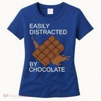 Tasty Chocolate Lover Distracted By Chocolate Cute Gift Women's T-Shirt thumb 0