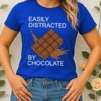 Tasty Chocolate Lover Distracted By Chocolate Cute Gift Women's T-Shirt thumb 2