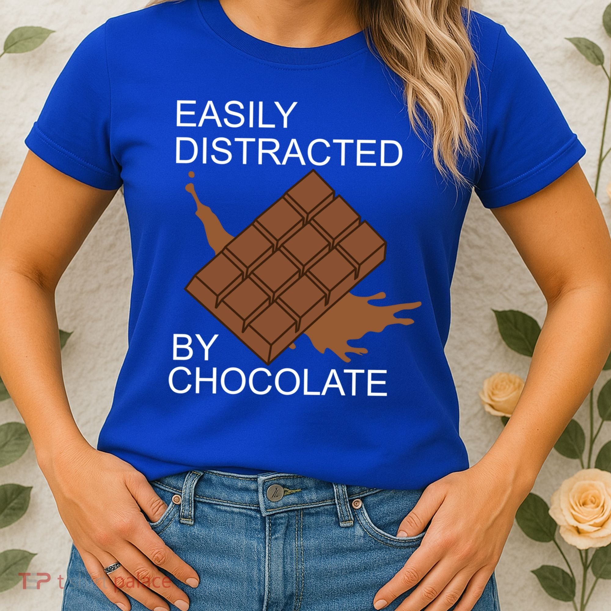 Tasty Chocolate Lover Distracted By Chocolate Cute Gift Women's T-Shirt
