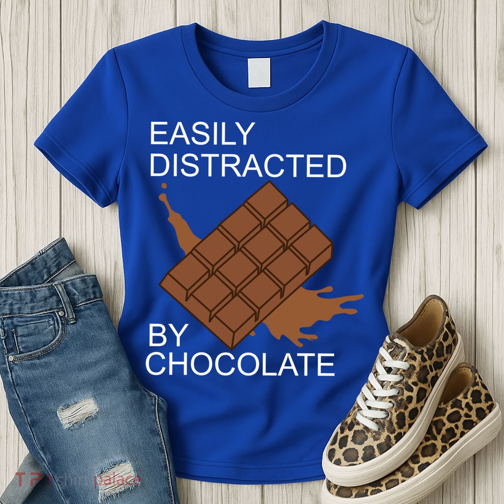 Tasty Chocolate Lover Distracted By Chocolate Cute Gift Women's T-Shirt