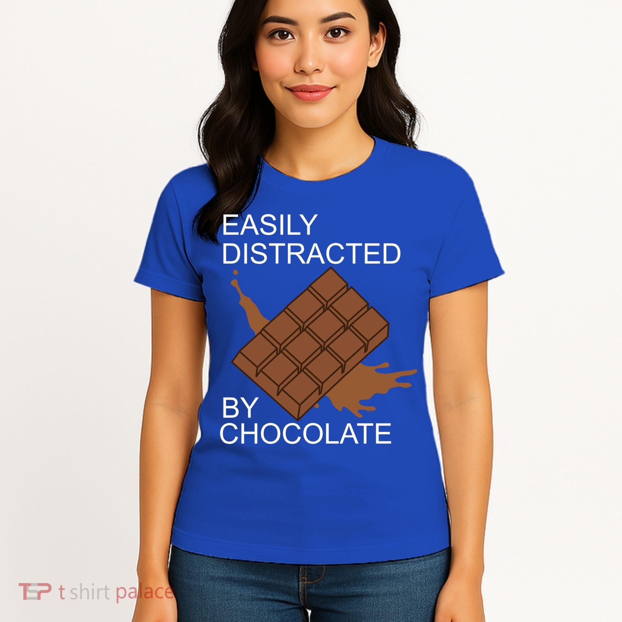 Tasty Chocolate Lover Distracted By Chocolate Cute Gift Women's T-Shirt