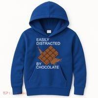 Tasty Chocolate Lover Distracted By Chocolate Cute Gift Kids Hoodie thumb 0