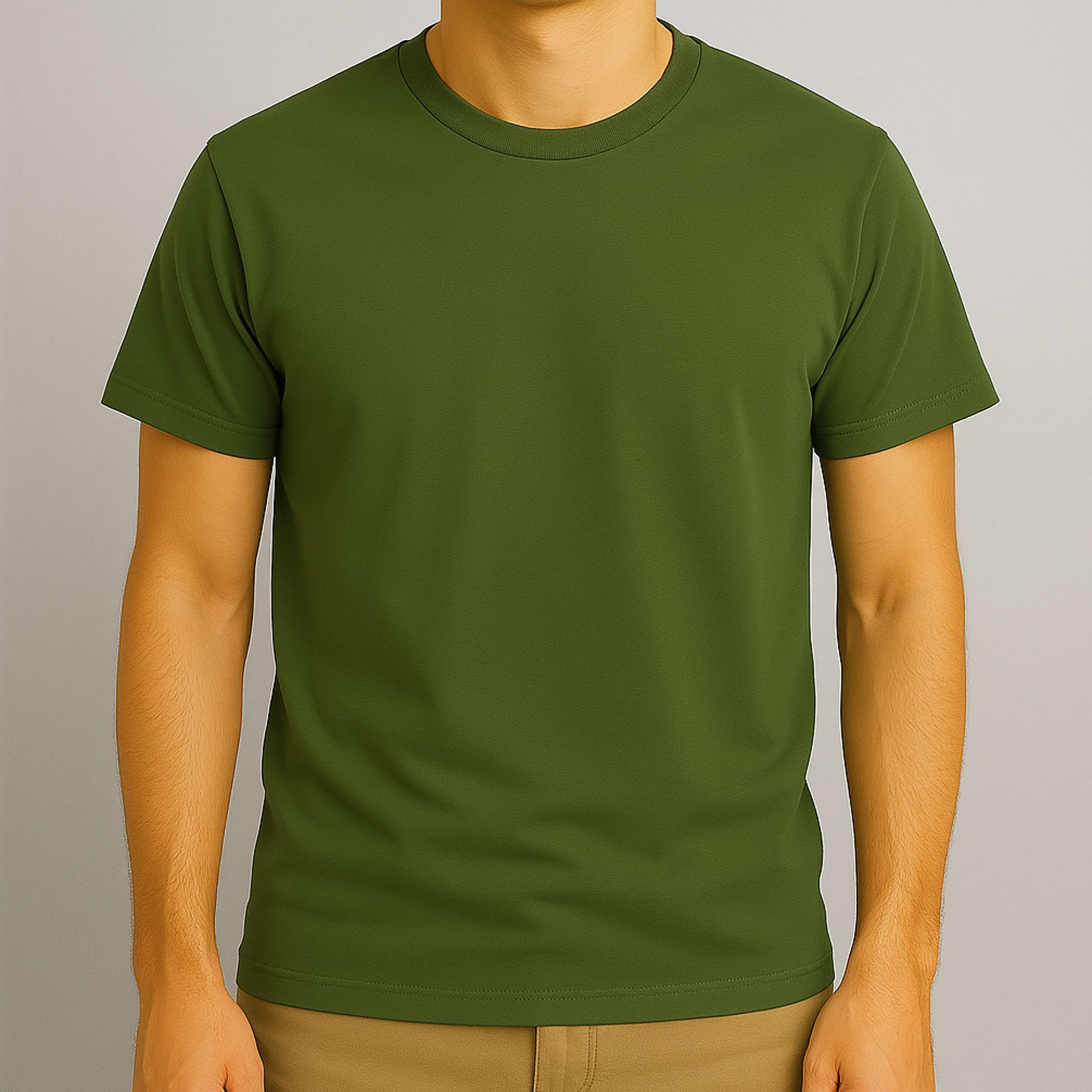 Thin Camo Line United States Army Flag Back Print T-Shirt