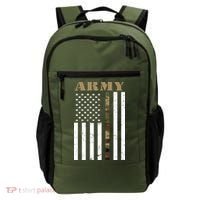 Thin Camo Line United States Army Flag Back Print Backpack thumb 1
