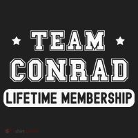 Team Conrad Lifetime Membership Funny Family Last Name Beanie thumb 2