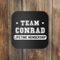 Team Conrad Lifetime Membership Funny Family Last Name Coaster thumb 0