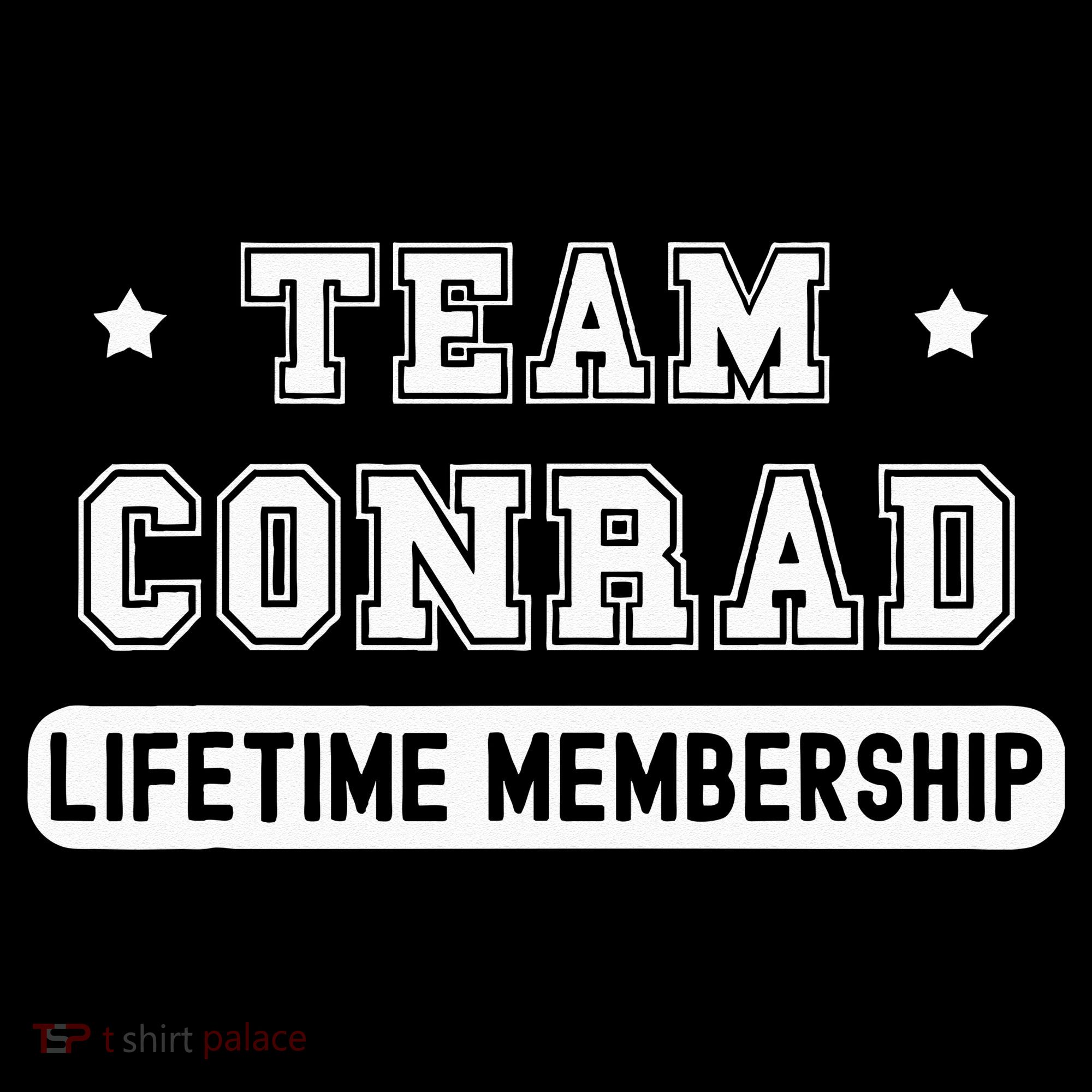 Team Conrad Lifetime Membership Funny Family Last Name Women's Hoodie