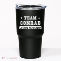 Team Conrad Lifetime Membership Funny Family Last Name Tumbler thumb 0