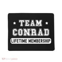 Team Conrad Lifetime Membership Funny Family Last Name Mousepad thumb 0