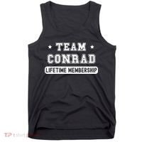 Team Conrad Lifetime Membership Funny Family Last Name Tank Top thumb 0
