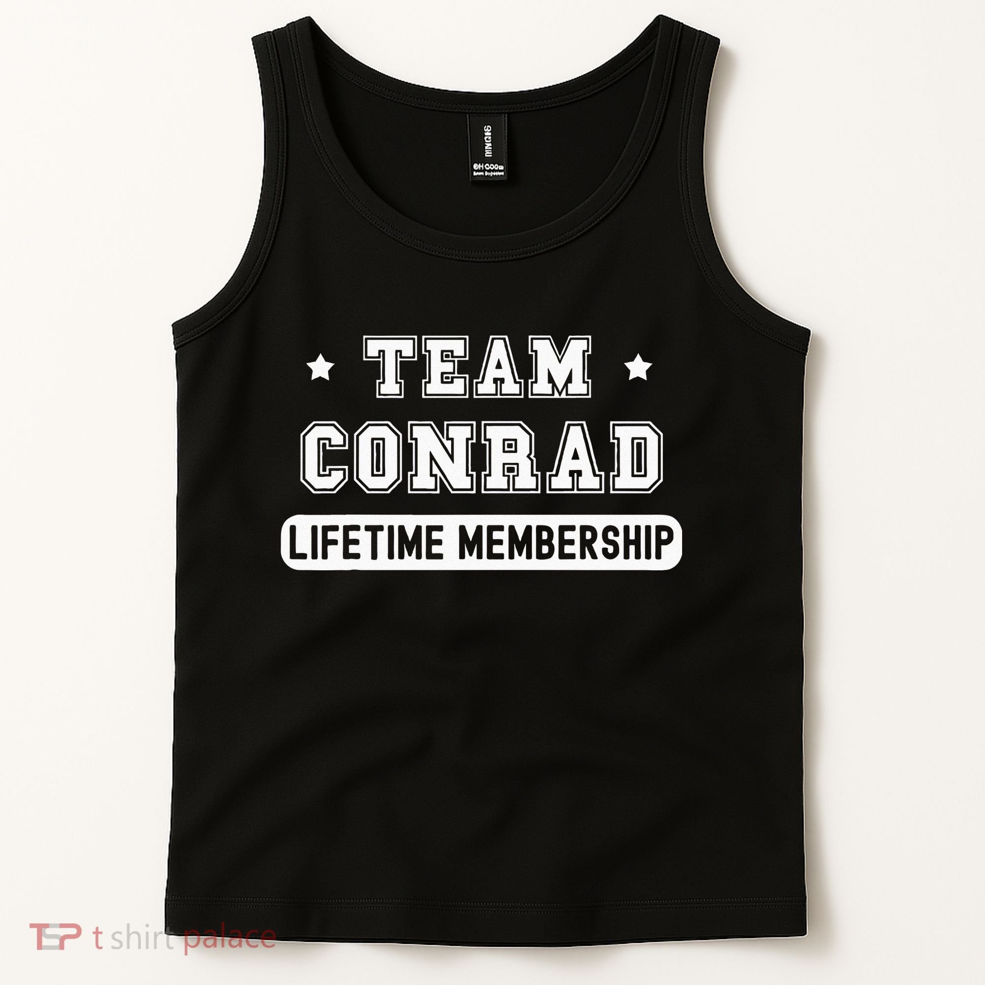 Team Conrad Lifetime Membership Funny Family Last Name Tank Top