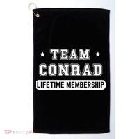 Team Conrad Lifetime Membership Funny Family Last Name Golf Towel thumb 0