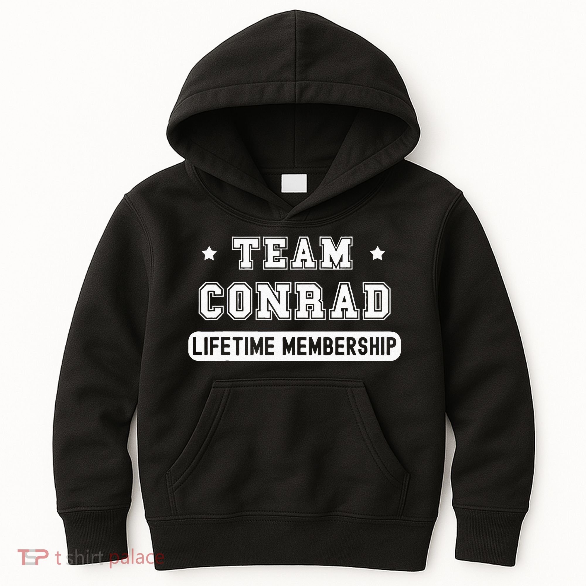 Team Conrad Lifetime Membership Funny Family Last Name Kids Hoodie