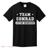 Team Conrad Lifetime Membership Funny Family Last Name Kids T-Shirt thumb 0