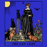 The Cat Lady Tarot Card Vintage Gothic Cat Mom Gift T-Shirt thumb 7